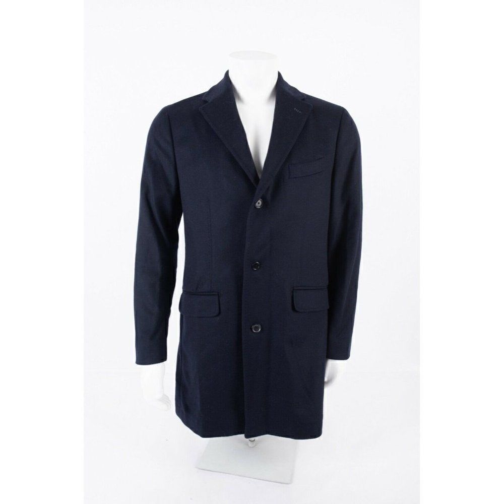 Massimo Dutti Mens Wool Cashmere Slim Coat Jacket